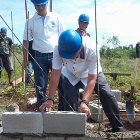 Habitat for Humanity breaks ground on reconstruction following Typhoon Haiyan