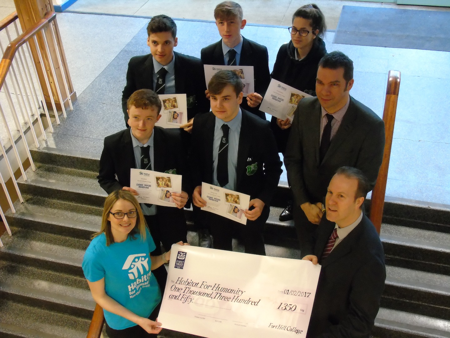 Fort Hill students are ‘Change Makers’ with Habitat NI