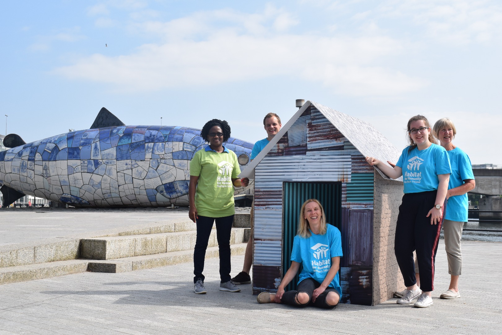 Habitat for Humanity Build Shacks in Belfast